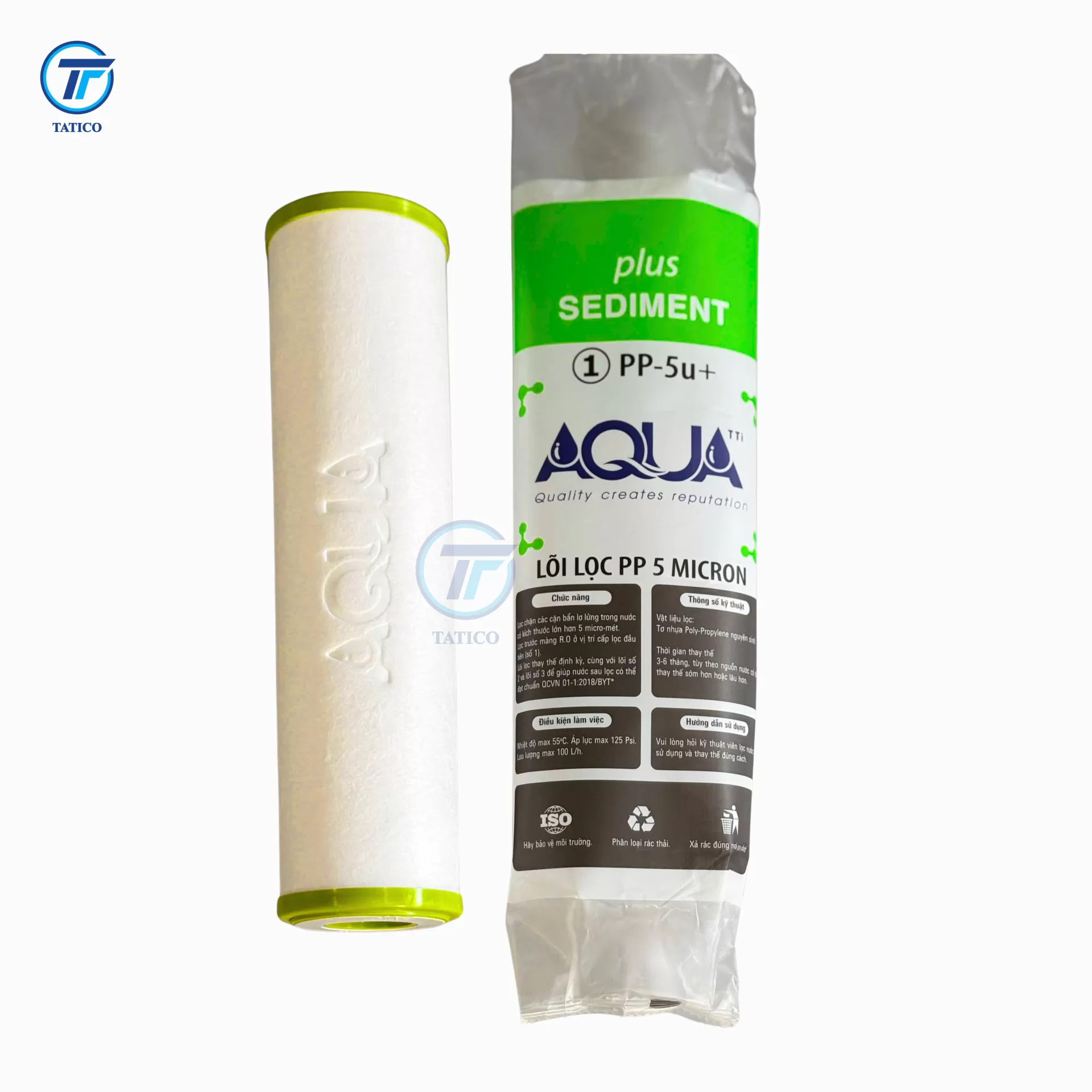 Combo 3 Lõi Lọc Số 1,2,3 AQUA (10 Inch) - Bộ Lõi Lọc Thô Thay Thế Cho Máy RO